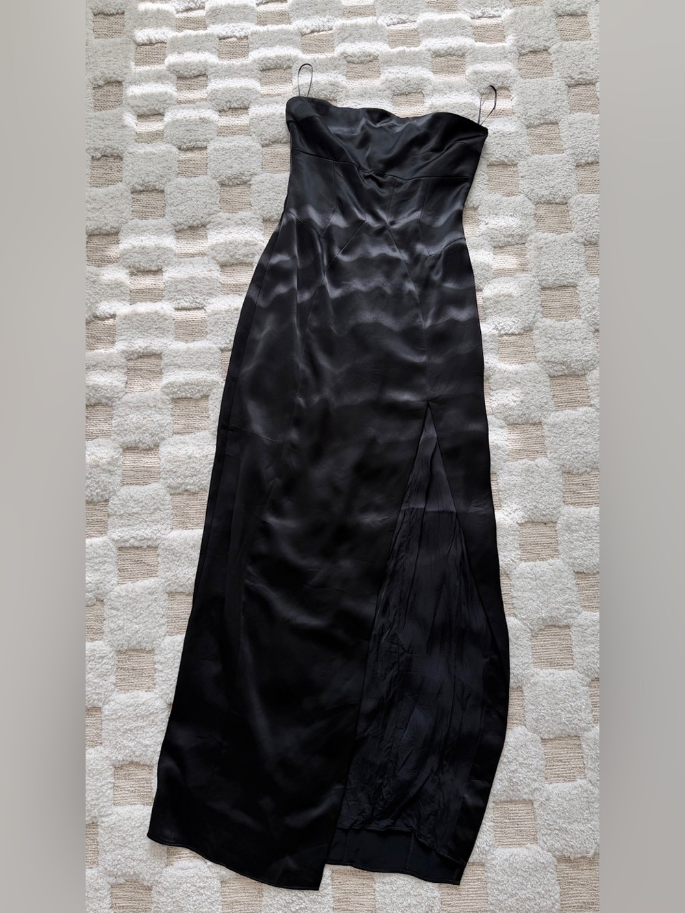 Nicholas Strapless Maxi Dress in Black